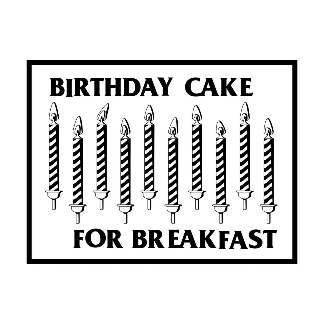 PACKS - Birthday Cake For Breakfast (UK)